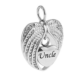 Angel Wing Memorial Keepsake  Urn Openable Pendant Necklace