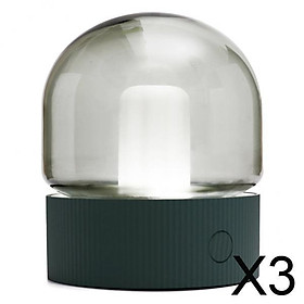 3xModern Table Lamp Portable Night Lamp Art Light Night Light Decoration Green A