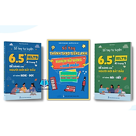 Sách - Combo 3 Cuốn Sách Tiếng Anh Luyện Thi 6.5+ IELTS và thành thạo tiếng Anh bằng phương pháp Nghe - Đọc - Dịch (WU)