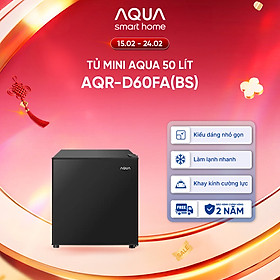 [DAILY] Tủ lạnh Aqua 50 lít AQR-D60FA(BS) - Freeship toàn quốc - Hàng chính hãng