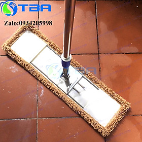 Mua Combo cây lau sàn công nghiệp 60cm sợi microfiber màu nâu siêu thấm hút công nghệ mới