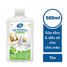 Sữa Tắm Kết Hợp Dầu Xả Cho Chó Mèo Nhiều Mùi Hương Dễ Chịu Snappy Tom Chai 500ml - YonaPetshop