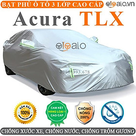 Bạt phủ xe ô tô Acura TLX vải dù 3 lớp CAO CẤP BPXOT