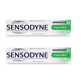 Combo 2 Kem đánh răng SENSODYNE Fresh Mint - Bạc Hà (100g)