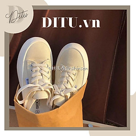 Giày thể thao nữ ulzzang vải canvas giày đi học phong cách hq hot trend