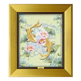 Tranh Vàng 24K  - BST Luxe Aqua Phong Cách Sống - Size 24.5 x 28.5 cm - CGS-0881-04