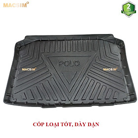 Thảm lót cốp Volkwagen Polo HB 2014-2018/ Polo MK5 2020 (qd) nhãn hiệu Macsim chất liệu tpv cao cấp màu đen