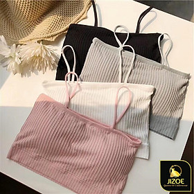 Áo bra nữ quây 2 dây len gân tăm cao cấp JIZOE ALT32