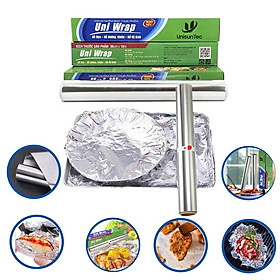 Mua Cuộn giấy bạc màng nhôm bọc nướng thực phẩm 30cm x 10 mét hai mặt bóng dai hơn chống dính tốt hơn