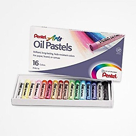 MÀU SÁP DẦU PENTEL 16 MÀU, OIL PASTELS, SÁP MÀU