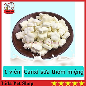 1 viên canxi sữa dê thơm miệng cho thú cưng - Lida Pet Shop