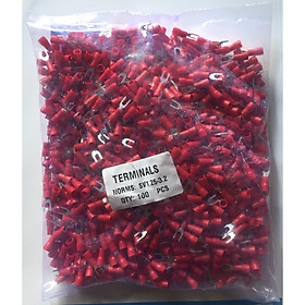 Mua Đầu cốt chỉa bọc nhựa (100 cái) - Đầu cos chữ Y - Đầu cốt chẻ / 1.25-3.2 / 1.25-4 / 2-4