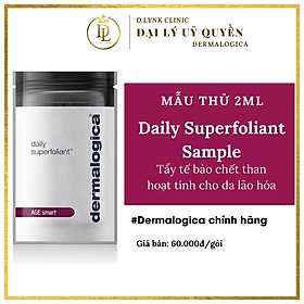 Bột tẩy tế bào chết than hoạt tính dành cho da lão hóa giúp kềm dầu sáng mịn Dermalogica Daily Superfoliant