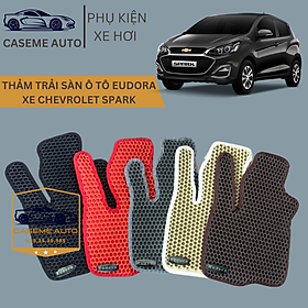 Thảm Trải Sàn, Lót Sàn Ô Tô Cao Su Eudora CloudFoam Thiết Kế Theo Xe Dành Cho Xe CHEVROLET SPARK, Chống Nước, Không Mùi, Ngăn Bụi Bẩn, Dễ Vệ Sinh - Hàng Chính Hãng