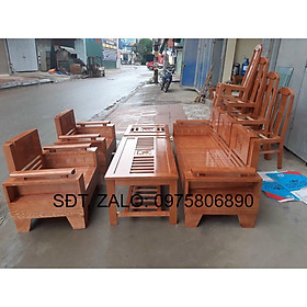 Mua Bộ bàn ghế phòng khách gỗ sồi Nga giá đã bao gồm phí ship