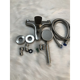 Mua Bộ vòi sen tắm nóng lạnh tăng áp cao cấp  củ sen inox 304  lực nước phun mạnh ( tặng dây dẫn)