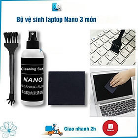 Mua Bộ Vệ Sinh Macbook/Laptop/Lens/Máy ảnh/Điện thoại Bình Xịt Khử Khuẩn  Kiêm Khăn Lau_ Kèm Chai Dung Dịch An Toàn Cho Da - Hàng Nhập Khẩu