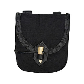 Retro Canvas Medieval Belt Pouch Big Capacity Durable Cosplay Costume Costume Accessories