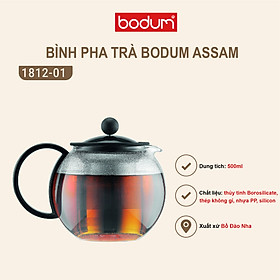 Bình pha trà kiểu Pháp Bodum Assam tay cầm nhựa 500ml/ 1L 1812-01/1805-01, xuất xứ Bồ Đào Nha