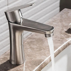 Vòi lavabo nóng lạnh inox