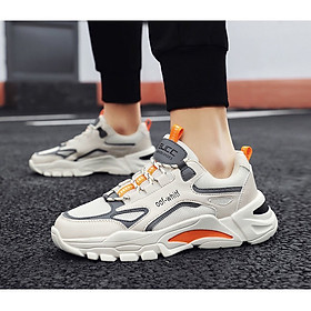 Giày thể thao sneaker nam mầu kem phối đồ cực chất ST0016