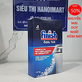 Muối rửa bát finish 1.5kg - muối finish 1,5kg chuyên dùng làm mềm nước cho máy rửa bát chén finish