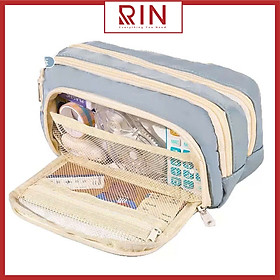 Hộp đựng bút / túi đựng bút đa năng bằng vải cao cấp, nhiều ngăn dành cho HS-SV văn phòng