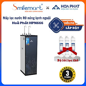 Máy lọc nước RO Hòa Phát 3 chức năng HPN666 - Hệ thống 11 lõi - Tủ đứng - Hàng chính hãng - Bảo hành 3 năm