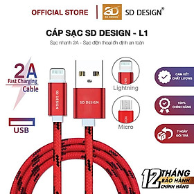 Mua Cáp Sạc dây dù SD DESIGN L1 Dây Sạc cho các dòng điện thoại Bảo Hành 1 Đổi 1