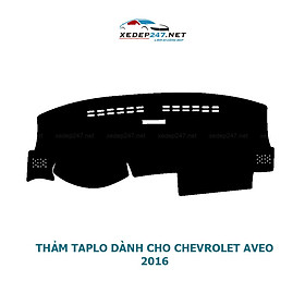 Thảm Taplo dành cho xe Chevrolet Aveo 2016 đến 2019 chất liệu Nhung