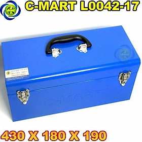 Thùng đồ nghề sắt C-Mart L0042-17 430 X 180 X 190
