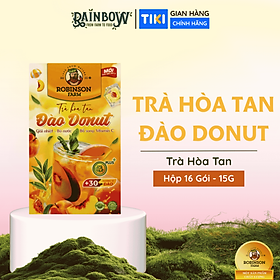 ROBINSON FARM - Trà hòa tan Đào Donut - Hộp 240g (16 gói x 15g)