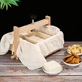 Tofu Mould Cheese Handmade Cheesecloth Manual Presser for Kitchen Home 13cm