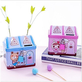 Két sắt điện tử mini thông minh hình ngôi nhà quà tặng dành cho bé yêu