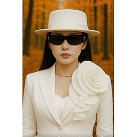 Nón mũ nam nữ phớt cao bồi vành bằng dona25100901