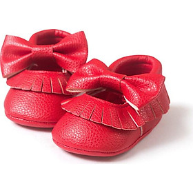 New Soft Sole Baby Girl Infant Toddler Tassel Baby Casual Bow-knot Crib Shoes