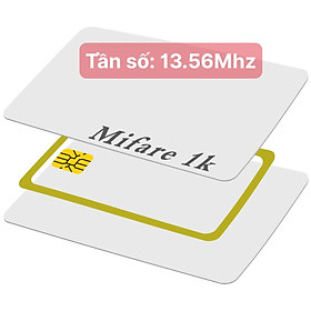( 10 Thẻ ) Thẻ RFID 13.56Mhz, Thẻ RFID Mifare, Thẻ tần số HF, Thẻ Chip 13.56Mhz