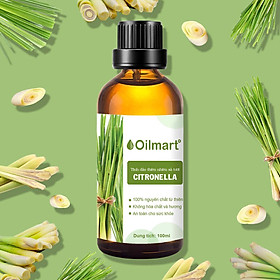 Tinh Dầu Thiên Nhiên Sả Tươi Oilmart Citronella Essential Oil 100ml