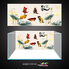 Mua Tranh 3D Koifish  Tranh Dán Bể Cá  Cá bơi tung tăng siêu đẹp   in tranh theo kích thước yêu cầu