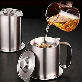 Mua Giảm giá tận gốc- Ca lọc dầu ăn inox 304 sáng bóng
