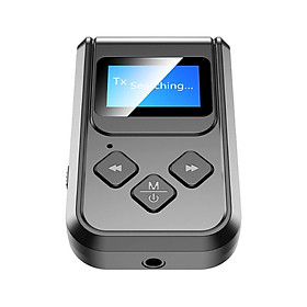 Bluetooth 5.0 Transmitter and Receiver, 2-in-1 Wireless 3.5mm Adapter