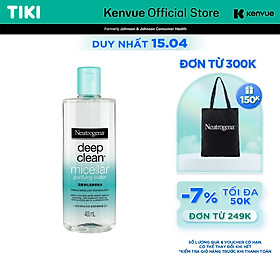 Hình ảnh Nước Tẩy Trang Thanh Lọc Và Làm Sạch Sâu Neutrogena Deep Clean Micellar Purifying Water 400ml