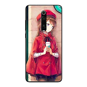 Ốp Lưng in cho Xiaomi Redmi K20 Pro Mẫu Nàng Đồng Phục Đỏ - Hàng Chính Hãng