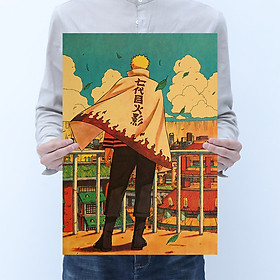 Tranh trang trí Naruto người đứng đầu làng lá Poster tấm áp phích treo tường giấy Kraft [ B041 ]