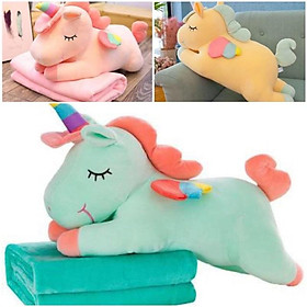 Gấu bông ngựa pony kèm chăn