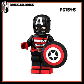 Xếp hình Đồ chơi Lắp ráp minifig Phiên bản Siêu anh hùng Đội trưởng Mỹ Captain America Người nhện Super heroes PG8126