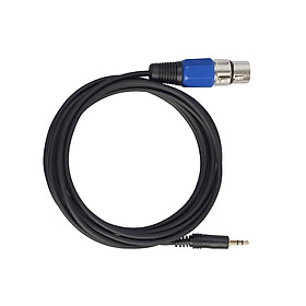 5  Plug 3.5mm   Audio Cable Mic Adapter to XLR Female for Speaker