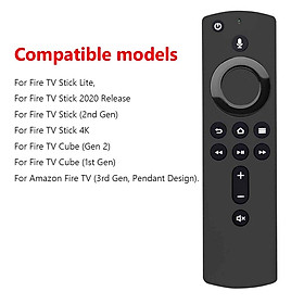 Hình ảnh L5B83H Bộ điều khiển từ xa giọng nói thay thế cho Amazon Fire TV Stick 4K / Fire TV Stick (thế hệ thứ 2) / Fire TV Cube (thế hệ thứ 2) màu từ xa: L5B83H