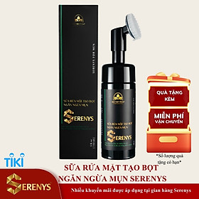 Bọt Rửa Mặt Serenys Tạo Bọt Sẵn Làm Sạch Sâu 150ml - Sữa Rửa Mặt Tạo Bọt Mềm Mịn Làm Sạch Sâu Tinh Dầu Tram Trà Cho Da Mụn Da Dầu Nhạy Cảm Serenys 150ml - Hàng Chính Hãng