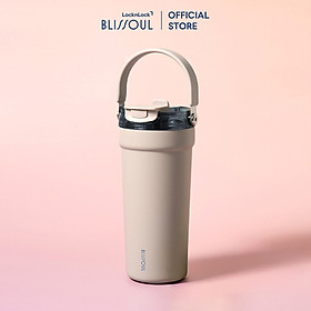 Ly giữ nhiệt thép phủ sứ LocknLock Blissoul Cafe Ceramic Tumbler 700ml LHC4440 có quai xách - Hàng Chính Hãng - JoyMall